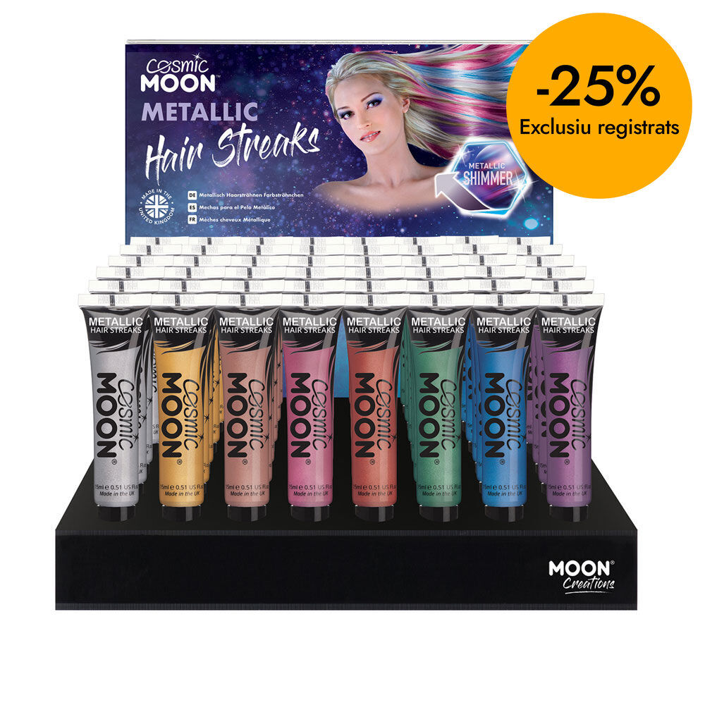 Maquillaje en crema Cabello Mechas Met&aacute;licas Moon Creations