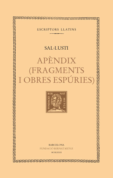 Ap&egrave;ndix (Fragments i obres esp&uacute;ries)