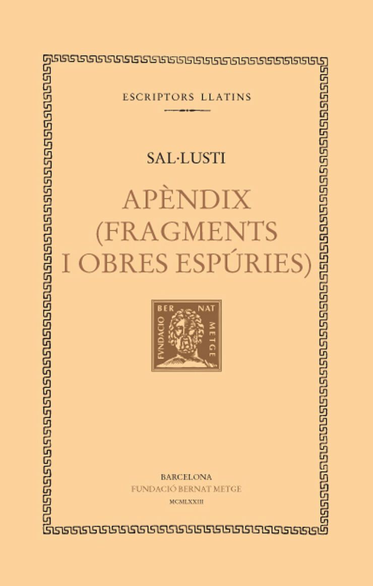 Apèndix (Fragments i obres espúries)