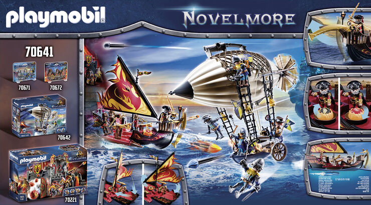 Playmobil Novelmore Barco Bandidos de Burnham (70641)