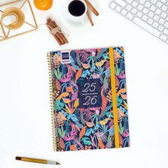 Agenda Finocam escolar Secundaria 1/4 sem/vista cas 2025-26 tropic
