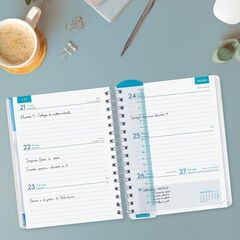 Agenda Professor Personal | 1/4 Setmana Vista, Castell&agrave; (2026-2027) &ndash; Blau
