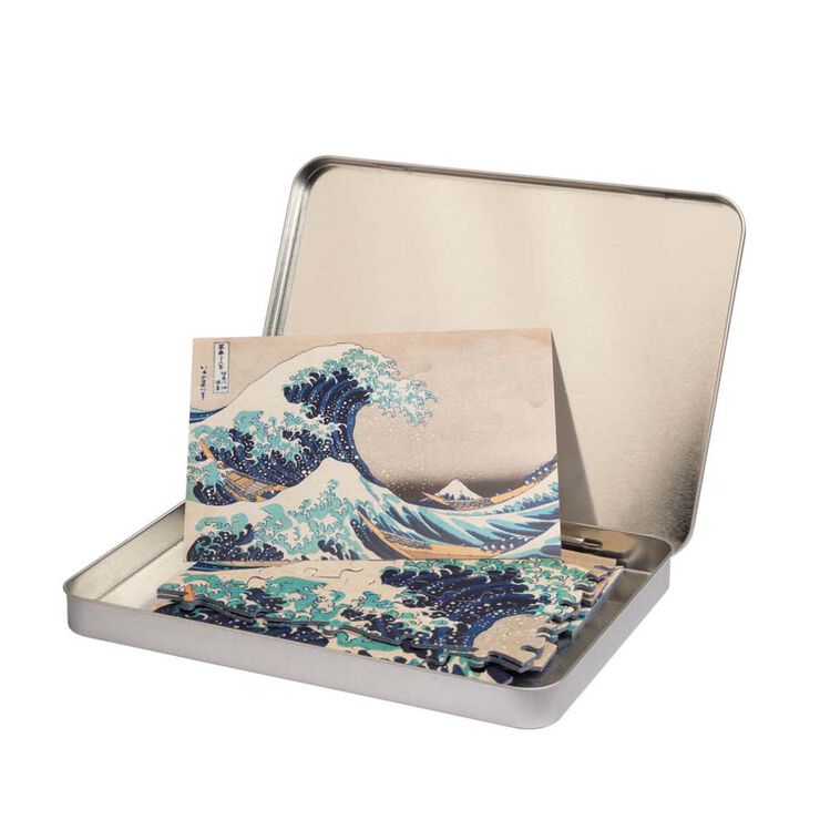 Trencaclosques 100 Peces caixa Metàl·lica Kokonote Hokusai