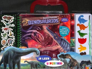 ¡A leer y pintar! Majestuosos dinosaurios