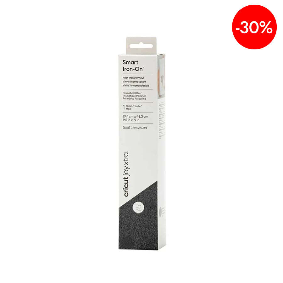 Xtra Vinilo Smart Iron-On 24x48cm glitter negro