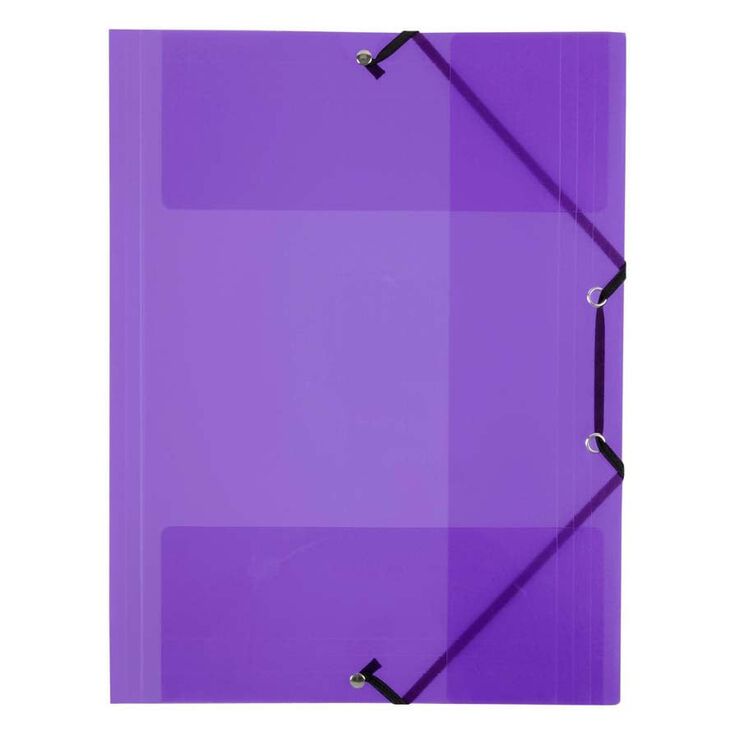 Carpeta con gomas 3 solapas A4 Viquel lila