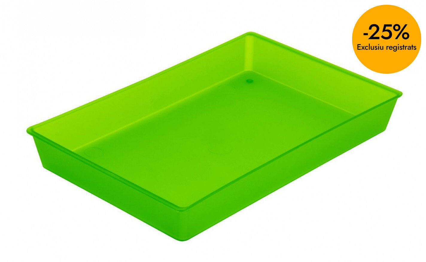 Bandeja multiusos Abacus verde fluorescente