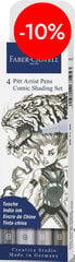 Rotuladores Pitt Artist Pen C&oacute;mic 4 tonos grises