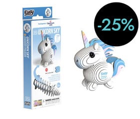 Puzzle 3D Eugy Unicornio azul celeste