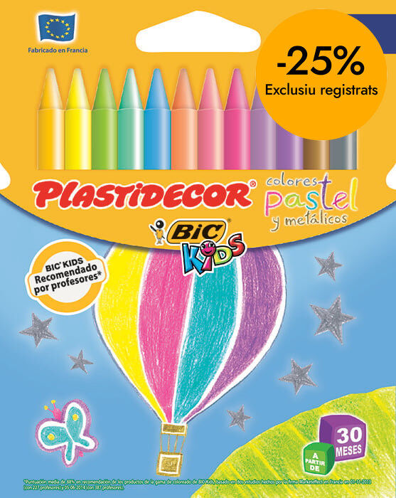 Ceras Plastidecor Pastel 12u