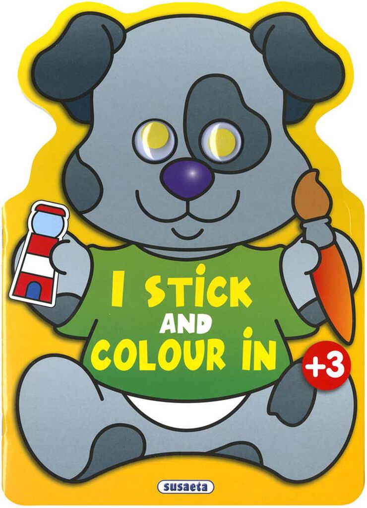 I stick and colour in