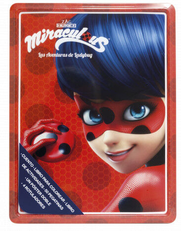 Miraculous. Las aventuras de Ladybug. Caja met&aacute;lica