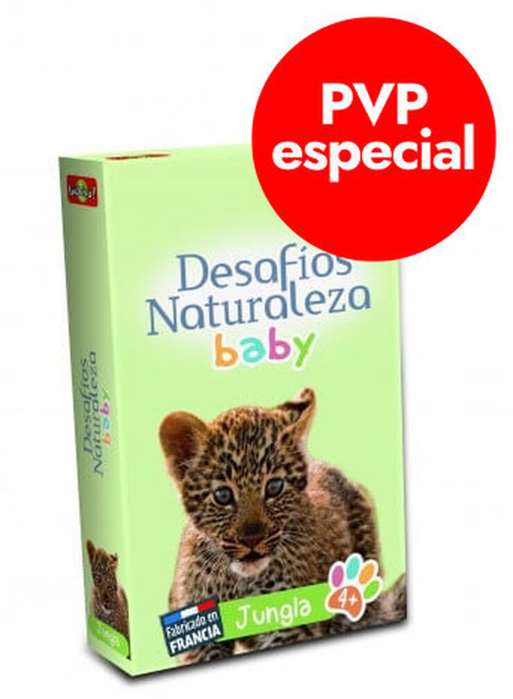 Juego de cartas Bioviva Desaf&iacute;os Naturaleza Baby Jungla