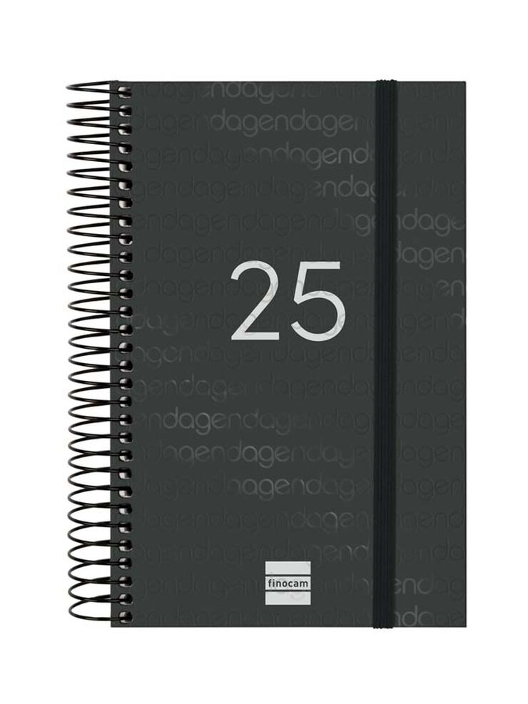 Agenda Finocam Year E5 día/pág cat 2025 negro