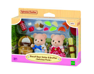 Set de p&iacute;cnic hermanos Oso Biscuit Sylvanian Families