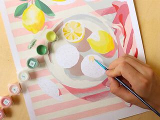 Pintar con n&uacute;meros Limones