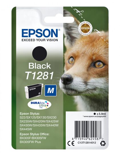 Cartutx de tinta Epson T1281 negre