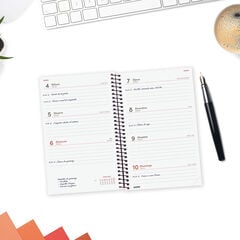 Agenda Finocam Opaque Setmana Vista Horitzontal 2027 Catal&agrave; Bordeus
