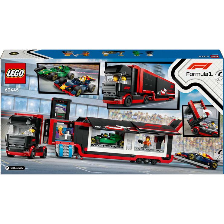 LEGO® LEGO City Camión de F1® con Coches de F1® RB20 y AMR24 60445