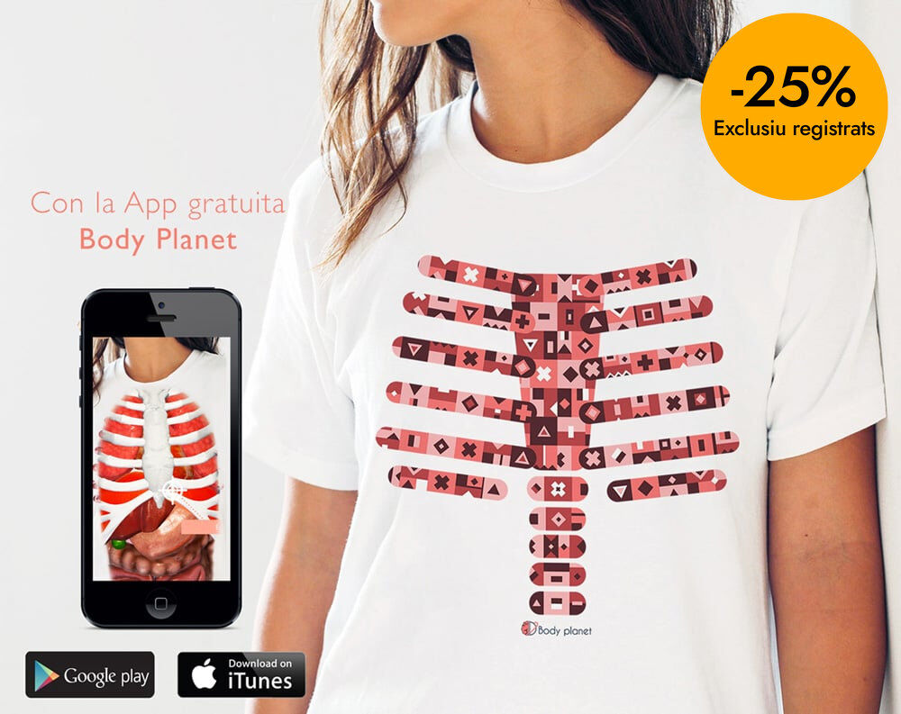 Camiseta&nbsp;Body&nbsp;Planet&nbsp;Cuerpo Humano T-Xl