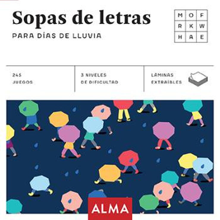 Sopa de letras para días de lluvia