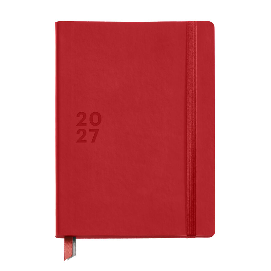 Agenda Miquelrius Plus Dia P&agrave;gina Multiling&uuml;e B&agrave;sic 2027 Vermell