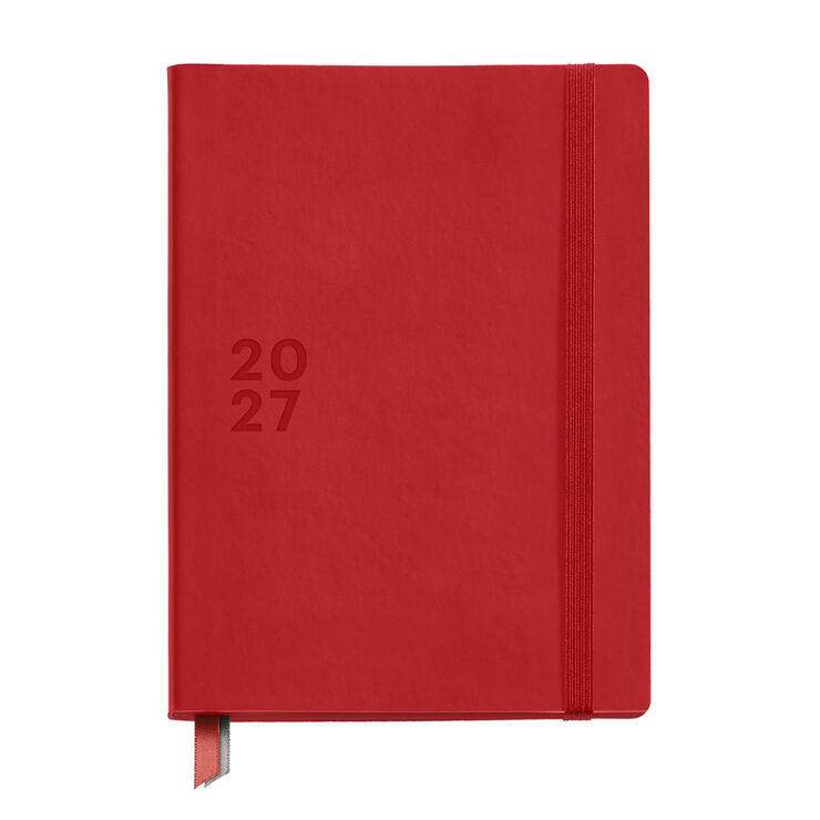 Agenda Miquelrius Plus Dia P&agrave;gina Multiling&uuml;e B&agrave;sic 2027 Vermell