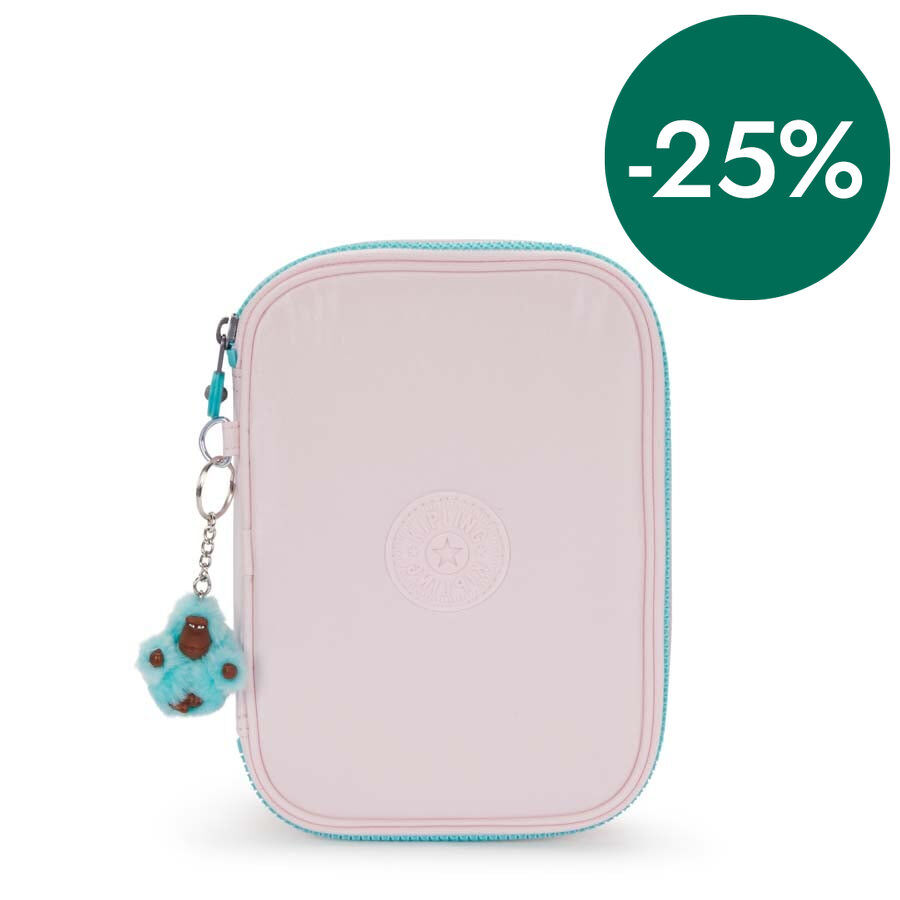 Plumier vac&iacute;o Kipling 100 Pens Sea Pink Met