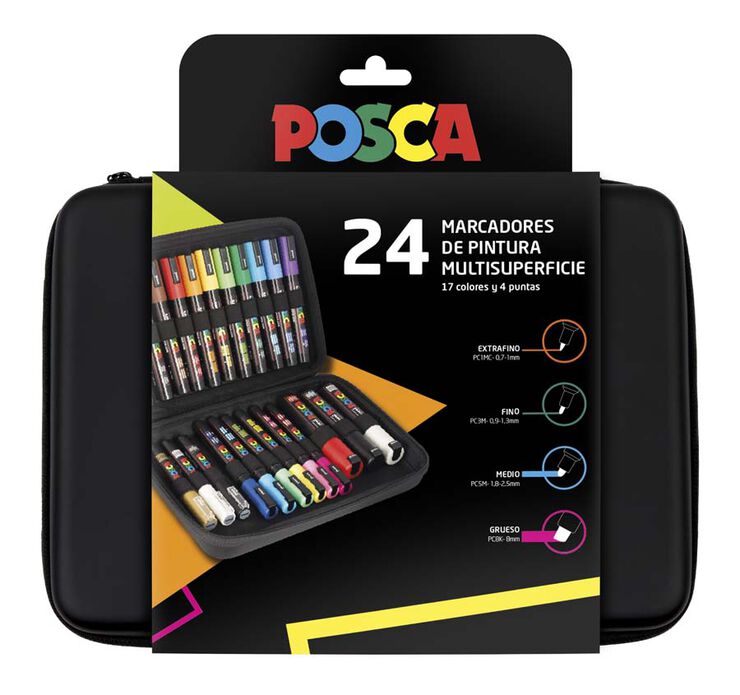 Maletí Posca Premium 24 peces