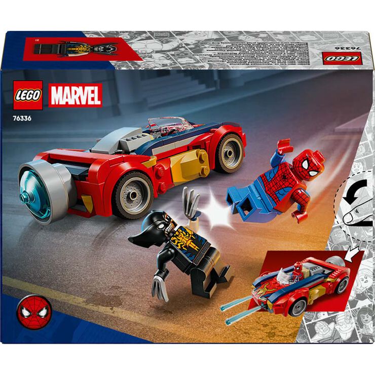 LEGO® Super Heroes Cotxe d'Spider-Man vs. Lobezno Venomitzat 76336