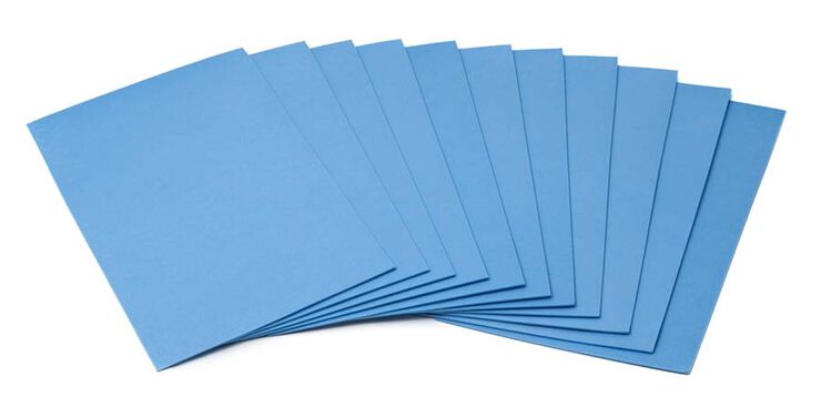 Plancha Eva Faibo 60x40x0,2cm azul c 10u