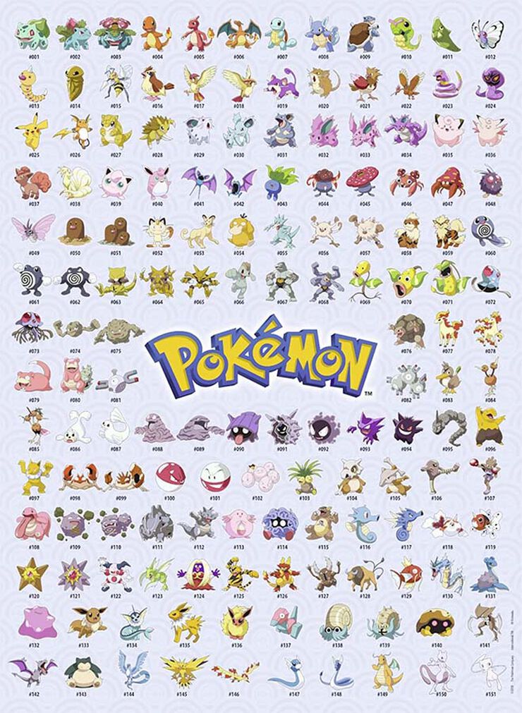 Puzle 500 piezas Pokémon