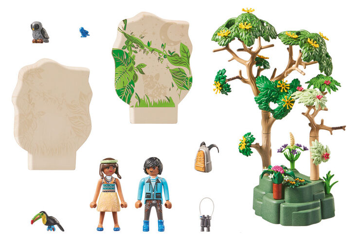 Playmobil Wiltopia Selva Tropical Luz Nocturna 71009