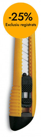 Cutter Nylon cierre seguridad 15cm 3 Claveles