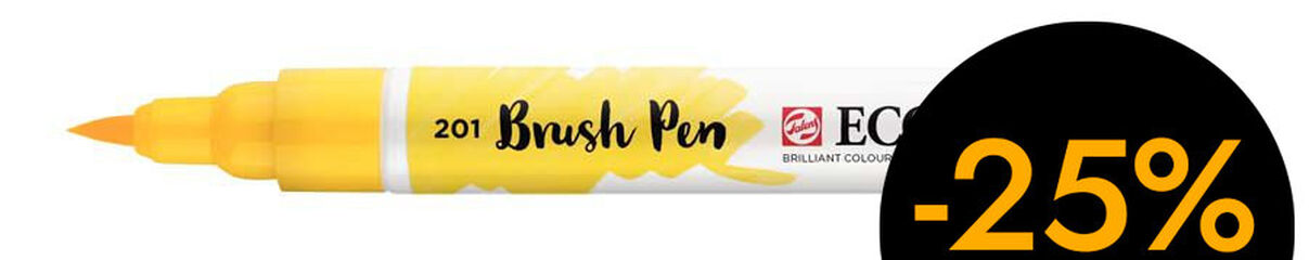 Rotulador Ecoline Brush Pen amarillo claro 201