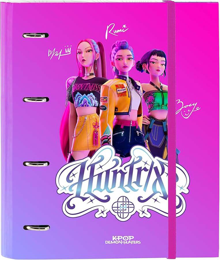 Carpebloc A4 con 4 Anillas y Recambio Stationery K-Pop DH