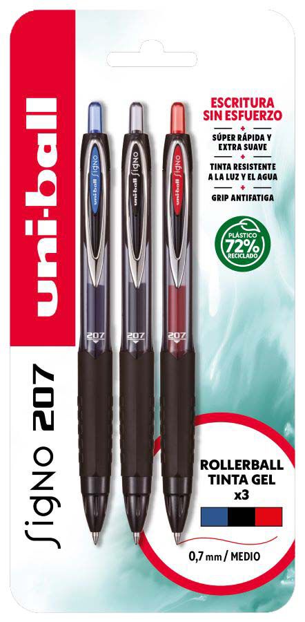 R&ograve;l&middot;lers Uni UMN-207E 3 colos negre/blau/vermell