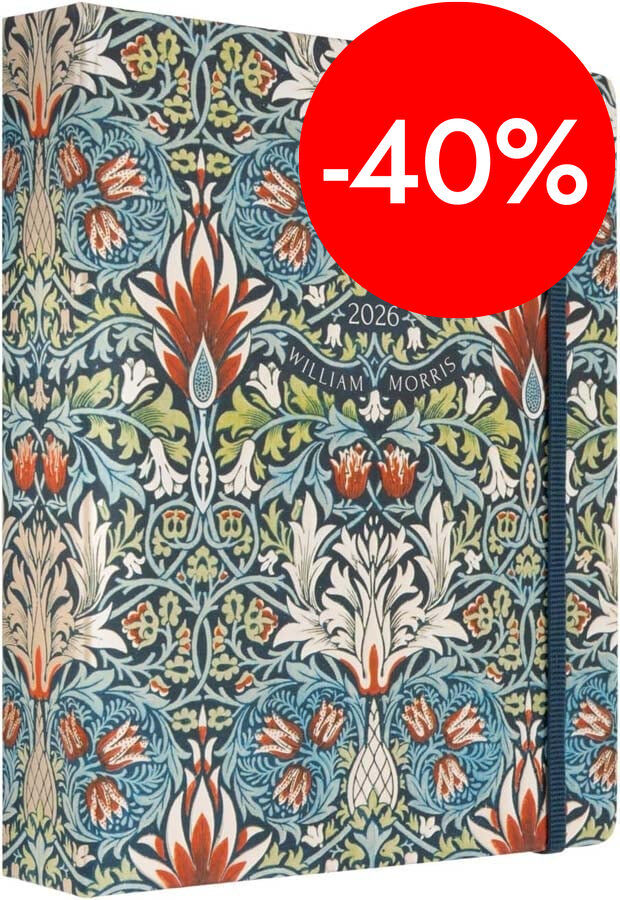 Agenda 17 meses Kokonote sem/vista ingl&eacute;s 2025-26 William Morris