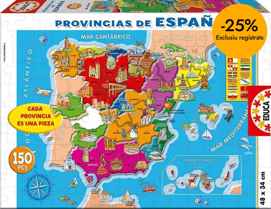 Puzle 150 peces Mapa d'Espanya