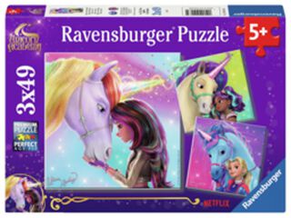 Puzle 3 x 49 piezas Unicorn Academy
