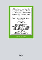 Lecciones para el estudio del derecho local en el grado Lecciones para el estudio del derecho local en el grado