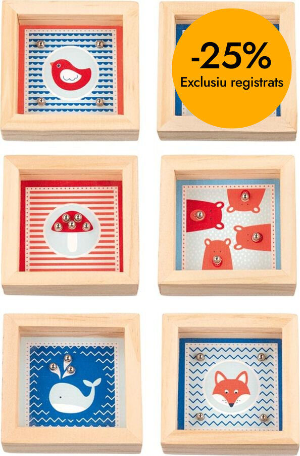 Mini juego de paciencia con canicas