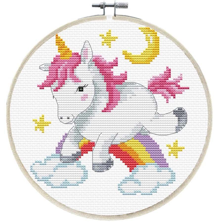 Kit Punt de creu Ladybird bastidor Unicorn