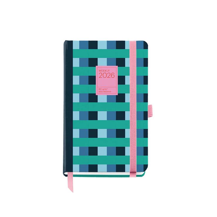 Agenda Miquelrius Passport 9x14 sem/vista catalán 2026 Color Block