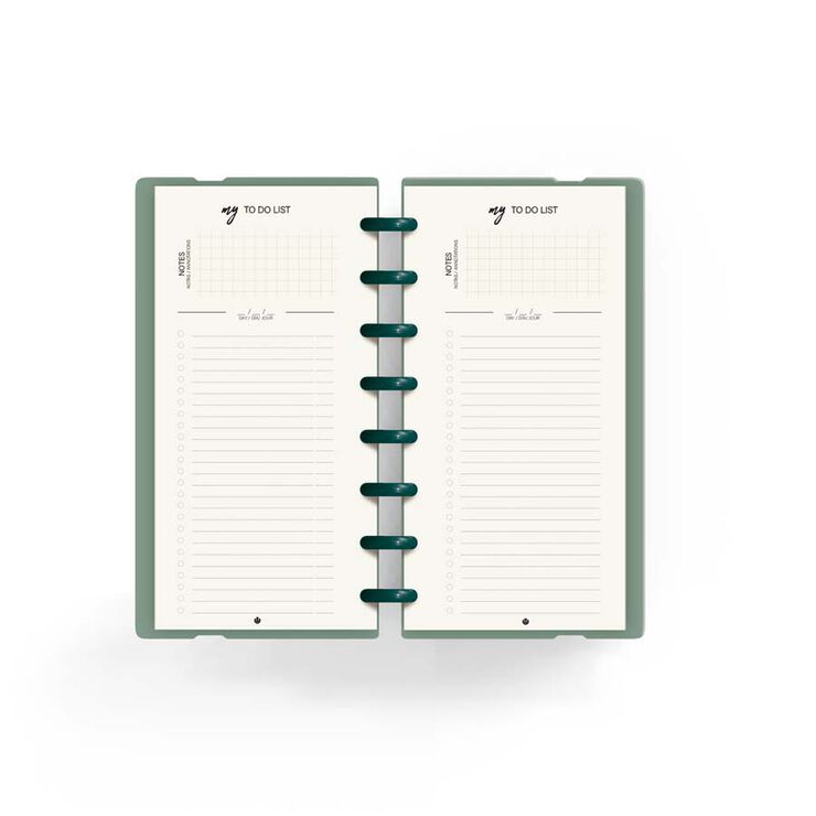 Planificador Ingeniox + check list verd menta