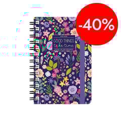 Agenda Legami 16 meses espiral sem/vista multiling&uuml;e 2025-26 Flowers