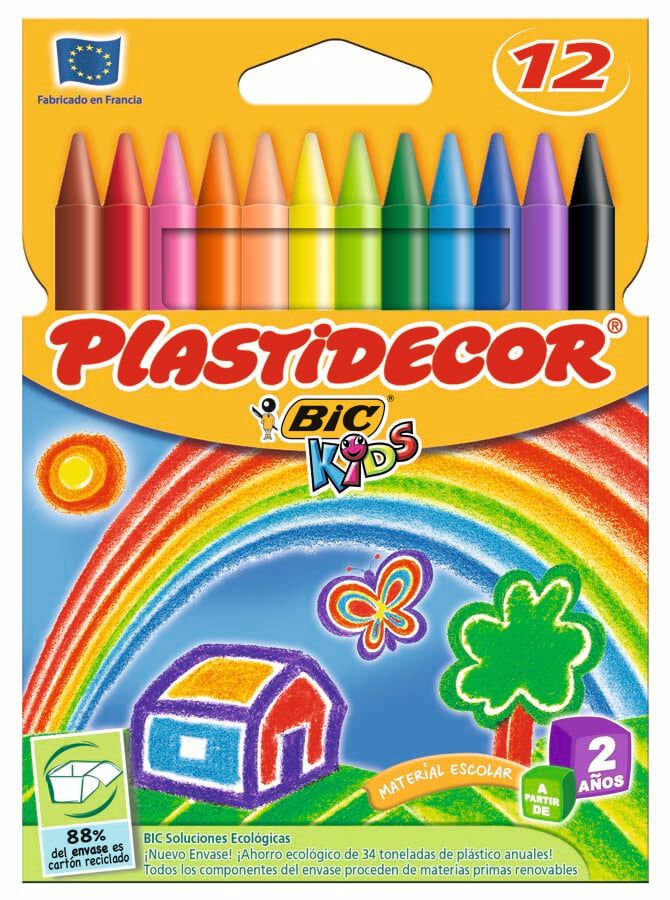 Ceras Plastidecor Bic Kids 12 colores