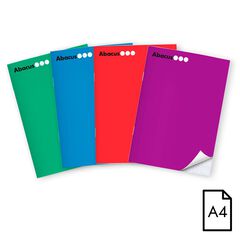 Llibreta grapada Abacus A4 48 fulls 4x4mm lila