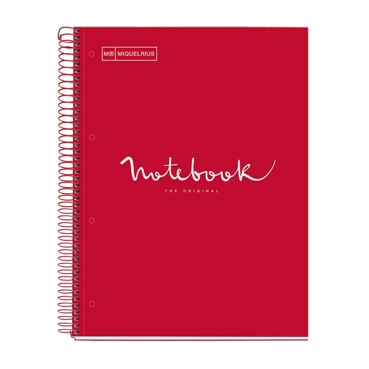 Notebook 5 A4 Tapa extrad. 120H Raya Mrius Emotions Rojo