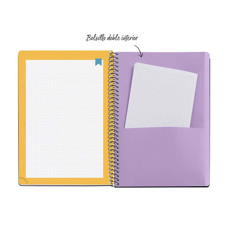 Agenda Escolar Miquel Rius Espiral Plus set/vista multiling&uuml;e 2026-2027 Summery